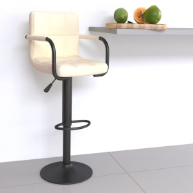 Cream-colored fabric kitchen stool by , Kitchen stools - Ref: Foro24-334627, Price: 78,66 €, Discount: %