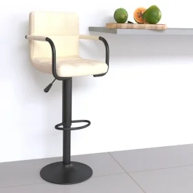 Cream-colored fabric kitchen stool by , Kitchen stools - Ref: Foro24-334627, Price: 77,51 €, Discount: %