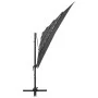 4-tier parasol with anthracite aluminum pole 250x250 cm by vidaXL, Umbrellas - Ref: Foro24-313822, Price: 196,92 €, Discount: %