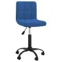 Drehbarer Bürostuhl aus blauem Samt von , Bürostühle - Ref: Foro24-334360, Preis: 100,01 €, Rabatt: %