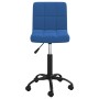 Silla de oficina giratoria de terciopelo azul de , Sillas de oficina - Ref: Foro24-334360, Precio: 101,64 €, Descuento: %