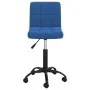 Silla de oficina giratoria de terciopelo azul de , Sillas de oficina - Ref: Foro24-334360, Precio: 100,01 €, Descuento: %