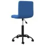Drehbarer Bürostuhl aus blauem Samt von , Bürostühle - Ref: Foro24-334360, Preis: 100,01 €, Rabatt: %
