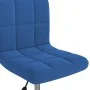 Drehbarer Bürostuhl aus blauem Samt von , Bürostühle - Ref: Foro24-334360, Preis: 100,01 €, Rabatt: %