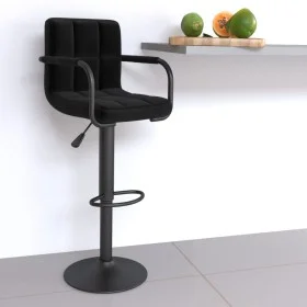 Black fabric kitchen stool by , Kitchen stools - Ref: Foro24-334631, Price: 96,95 €, Discount: %