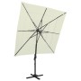 4-stufiger Sonnenschirm mit sandfarbenem Aluminiummast 250x250 cm von vidaXL, Sonnenschirme - Ref: Foro24-313820, Preis: 196,...