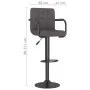 Taburetes de cocina 2 unidades tela gris taupe de , Taburetes de cocina - Ref: Foro24-334644, Precio: 146,17 €, Descuento: %