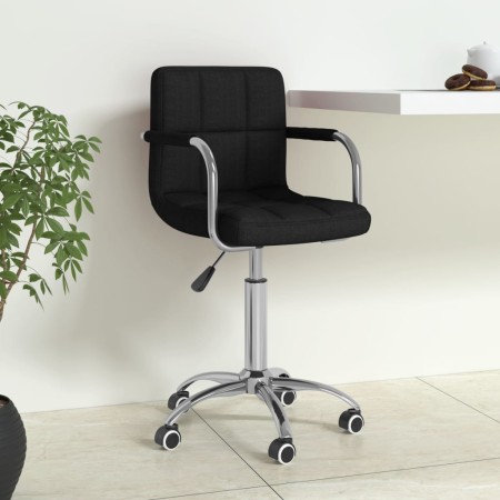 Silla de oficina giratoria de tela negra de , Sillas de oficina - Ref: Foro24-334673, Precio: 109,44 €, Descuento: %