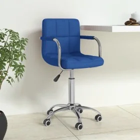 Drehbarer Bürostuhl aus blauem Stoff von , Bürostühle - Ref: Foro24-334671, Preis: 82,27 €, Rabatt: %