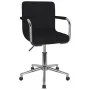 Black fabric swivel office chair by , Office chairs - Ref: Foro24-334797, Price: 100,47 €, Discount: %