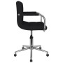 Drehbarer Bürostuhl aus schwarzem Stoff von , Bürostühle - Ref: Foro24-334797, Preis: 102,26 €, Rabatt: %