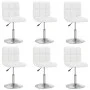 Dining chairs, 6 units, white synthetic leather by , dining chairs - Ref: Foro24-3087428, Price: 321,86 €, Discount: %
