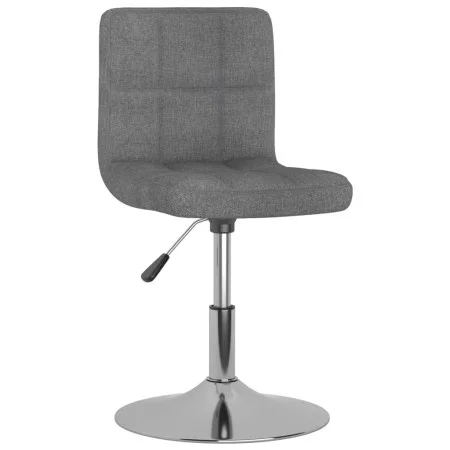 Silla de comedor giratoria tela gris claro de , Sillas de comedor - Ref: Foro24-3087468, Precio: 83,41 €, Descuento: %