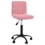 Drehbarer rosa Samt-Esszimmerstuhl von , Essstühle - Ref: Foro24-3087601, Preis: 92,47 €, Rabatt: %