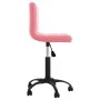 Drehbarer rosa Samt-Esszimmerstuhl von , Essstühle - Ref: Foro24-3087601, Preis: 92,47 €, Rabatt: %