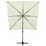 4-stufiger Sonnenschirm mit sandfarbenem Aluminiummast 250x250 cm von vidaXL, Sonnenschirme - Ref: Foro24-313820, Preis: 196,...