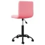 Drehbarer rosa Samt-Esszimmerstuhl von , Essstühle - Ref: Foro24-3087601, Preis: 92,47 €, Rabatt: %