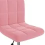 Drehbarer rosa Samt-Esszimmerstuhl von , Essstühle - Ref: Foro24-3087601, Preis: 92,47 €, Rabatt: %