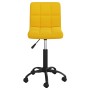 Drehbarer Esszimmerstuhl aus senfgelbem Samt von , Essstühle - Ref: Foro24-3087603, Preis: 77,22 €, Rabatt: %