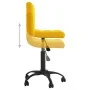 Silla de comedor giratoria de terciopelo amarillo mostaza de , Sillas de comedor - Ref: Foro24-3087603, Precio: 75,65 €, Desc...