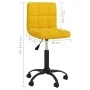 Silla de comedor giratoria de terciopelo amarillo mostaza de , Sillas de comedor - Ref: Foro24-3087603, Precio: 75,65 €, Desc...