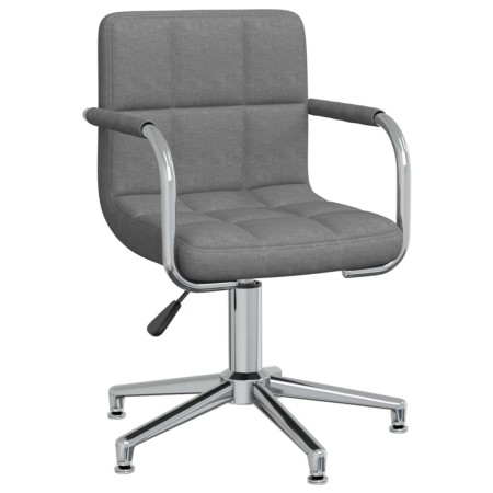 Drehbarer Esszimmerstuhl aus hellem grauem Stoff von , Essstühle - Ref: Foro24-3088062, Preis: 105,85 €, Rabatt: %
