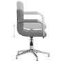Drehbarer Esszimmerstuhl aus hellem grauem Stoff von , Essstühle - Ref: Foro24-3088062, Preis: 105,85 €, Rabatt: %
