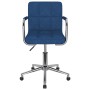 Silla de comedor giratoria tela azul de , Sillas de comedor - Ref: Foro24-3088159, Precio: 100,27 €, Descuento: %