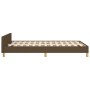 Bettgestell mit dunkelbraunem Stoffkopfteil 120x200cm von , Betten und Lattenroste - Ref: Foro24-3125206, Preis: 154,31 €, Ra...