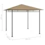 Taupe gray gazebo 3x3x2.7 m 180 g/m² by vidaXL, Tents and gazebos - Ref: Foro24-313919, Price: 186,21 €, Discount: %
