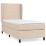 Box spring bed with a synthetic leather mattress in cappuccino color, 90x190 cm. by , Beds and slatted bases - Ref: Foro24-31...