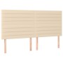 Box spring bed with cream-colored fabric mattress 160x200 cm by , Beds and slatted bases - Ref: Foro24-3131526, Price: 605,61...