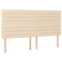 Box spring bed with cream-colored fabric mattress 160x200 cm by , Beds and slatted bases - Ref: Foro24-3131526, Price: 589,61...