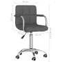 Drehbarer Esszimmerstuhl aus dunkelgrauem Stoff von , Essstühle - Ref: Foro24-3087970, Preis: 94,45 €, Rabatt: %
