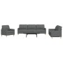 Juego de sofás 3 piezas tela gris oscuro by , Sofas - Ref: Foro24-3278288, Price: 625,41 €, Discount: %