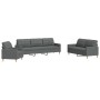Juego de sofás 3 piezas tela gris oscuro by , Sofas - Ref: Foro24-3278288, Price: 625,41 €, Discount: %