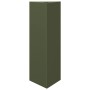 Jardineras triangulares 2 uds acero verde oliva 30x26x75 cm by , Pots and planters - Ref: Foro24-851150, Price: 72,85 €, Disc...