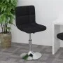 Drehbarer Küchenhocker aus schwarzem Stoff von , Küchenhocker - Ref: Foro24-334205, Preis: 72,19 €, Rabatt: %