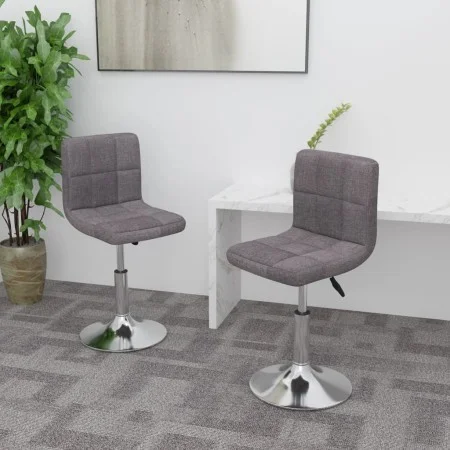 Drehstühle für Esszimmer, 2 Stück, Stoff in Grau-Taupe. von , Essstühle - Ref: Foro24-334218, Preis: 108,74 €, Rabatt: %