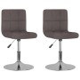Swivel dining chairs 2 units in gray taupe fabric by , dining chairs - Ref: Foro24-334218, Price: 109,84 €, Discount: %