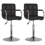 Drehbare Esszimmerstühle, 2 Stück, Kunstleder, Schwarz. von , Essstühle - Ref: Foro24-334574, Preis: 125,97 €, Rabatt: %
