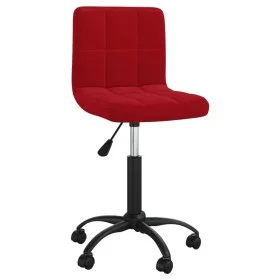 Drehbarer Esszimmerstuhl aus bordeauxrotem Samt von , Essstühle - Ref: Foro24-3087602, Preis: 75,08 €, Rabatt: %