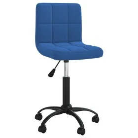 Drehbarer Esszimmerstuhl aus blauem Samt von , Essstühle - Ref: Foro24-3087600, Preis: 100,01 €, Rabatt: %