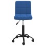 Drehbarer Esszimmerstuhl aus blauem Samt von , Essstühle - Ref: Foro24-3087600, Preis: 101,74 €, Rabatt: %