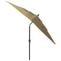3-level umbrella with a taupe grey aluminum pole 2.5x2.5 m by vidaXL, Umbrellas - Ref: Foro24-313839, Price: 80,63 €, Discoun...
