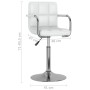 Silla de comedor de cuero sintético blanco de , Sillas de comedor - Ref: Foro24-3087906, Precio: 92,76 €, Descuento: %