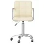 Cream-colored swivel dining chair in fabric by , dining chairs - Ref: Foro24-3087971, Price: 89,42 €, Discount: %