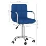 Blue fabric swivel dining chair by , dining chairs - Ref: Foro24-3087973, Price: 82,27 €, Discount: %