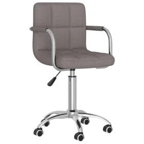 Drehbarer Esszimmerstuhl aus grauem Mottostoff von , Essstühle - Ref: Foro24-3087978, Preis: 92,38 €, Rabatt: %