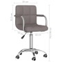 Drehbarer Esszimmerstuhl aus grauem Mottostoff von , Essstühle - Ref: Foro24-3087978, Preis: 93,16 €, Rabatt: %